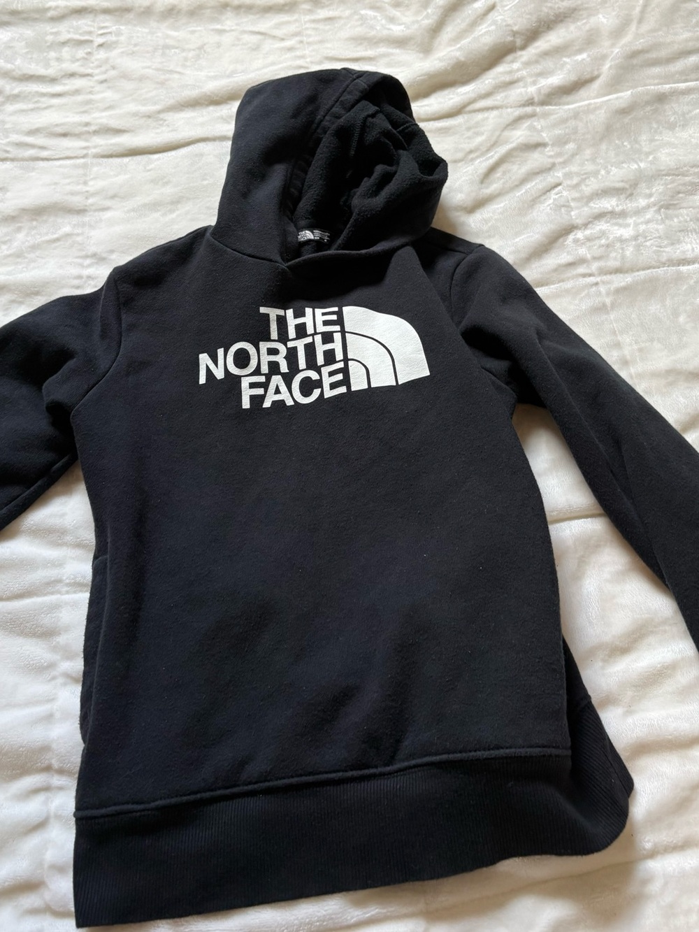 The North Face Boys Black Sweatshirt pullover hoodie youth size 10 medium
